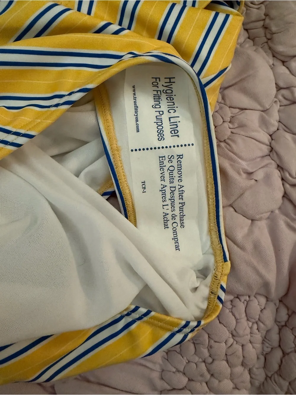 Albion One-Piece Swimsuit in Yellow, White & Blue Stripe